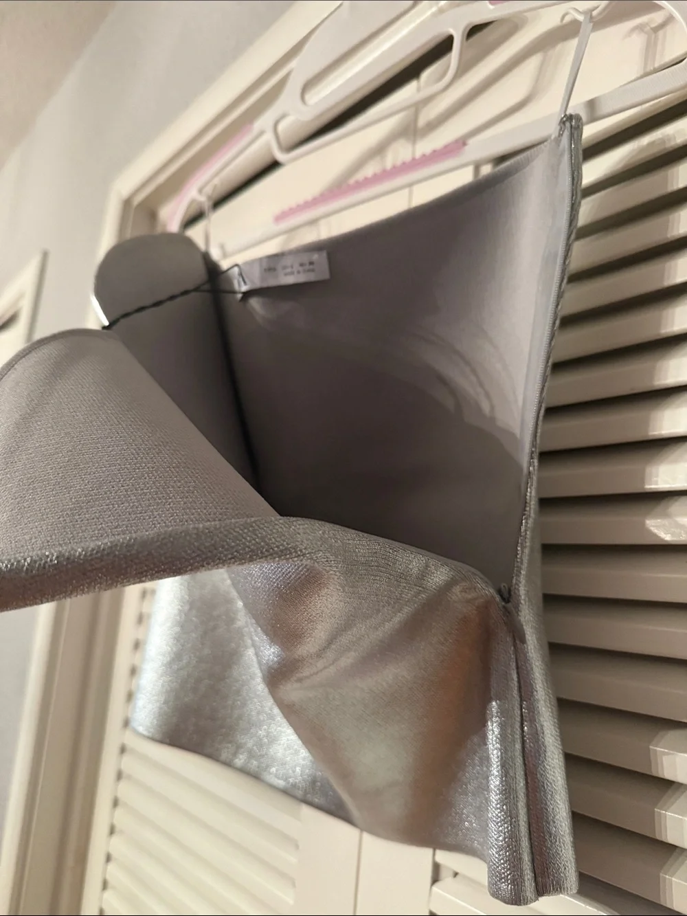 Zara Silver Strapless Bustier Skirt Top